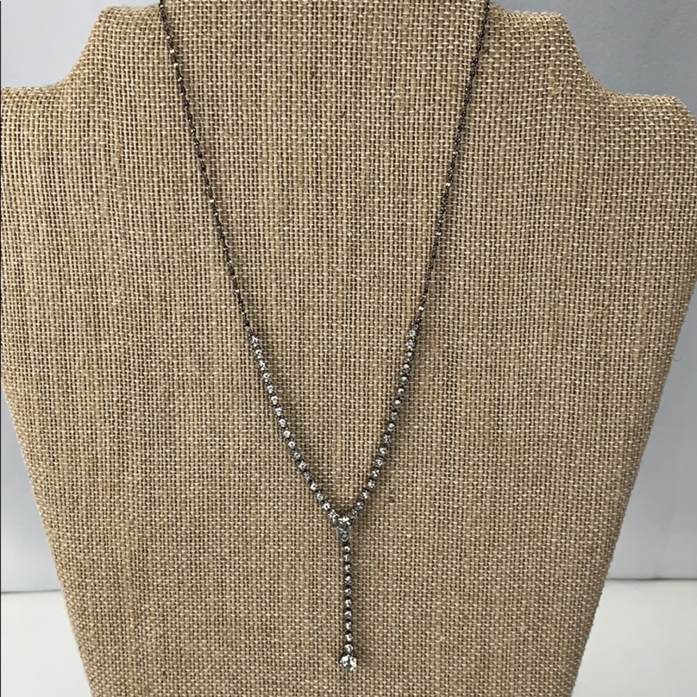 Dainty Rhinestone Necklace - Picture 3 of 6